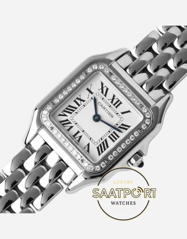 Panthère de Cartier Taşlı Bezel 27 mm x 37 mm W4PN0018 Quartz Super Clone ETA