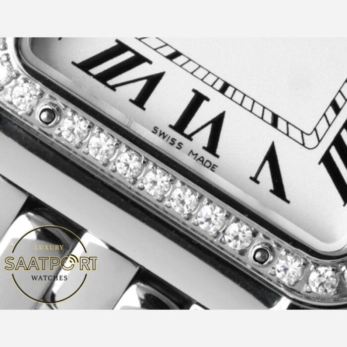 Panthère de Cartier Taşlı Bezel 27 mm x 37 mm W4PN0018 Quartz Super Clone ETA