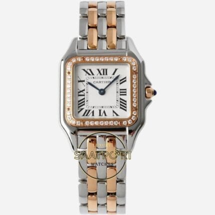 Panthère de Cartier W3PN0010 Two Tone Rose 27 mm x 37 mm Quartz Super Clone ETA
