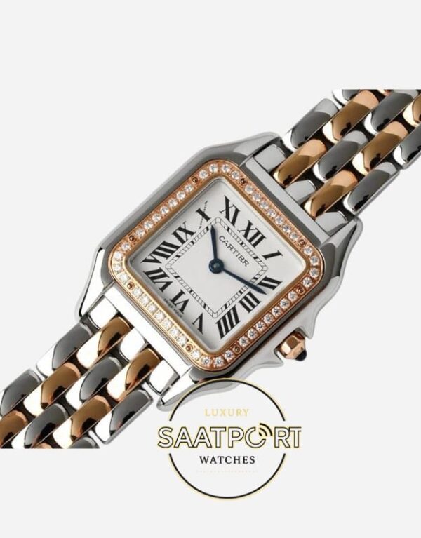 Panthère de Cartier W3PN0010 Two Tone Rose 27 mm x 37 mm Quartz Super Clone ETA