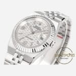 Rolex 127334 Land Dweller 40 mm Beyaz Petek Kadran 904L Jubilee 7135 Super Clone ETA