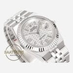 Rolex 127334 Land Dweller 40 mm Beyaz Petek Kadran 904L Jubilee 7135 Super Clone ETA