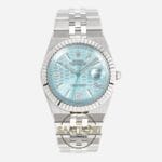 Rolex Land Dweller 127336 40 mm Buz Mavisi Kadran 904L Jubilee 7135 Super Clone ETA