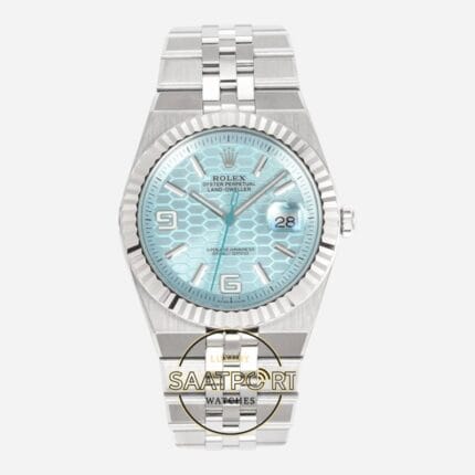 Rolex Land Dweller 127336 40 mm Buz Mavisi Kadran 904L Jubilee 7135 Super Clone ETA