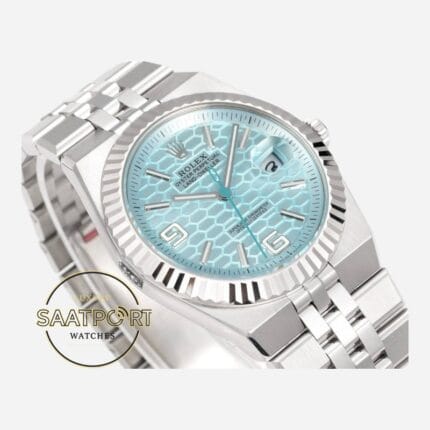 Rolex Land Dweller 127336 40 mm Buz Mavisi Kadran 904L Jubilee 7135 Super Clone ETA