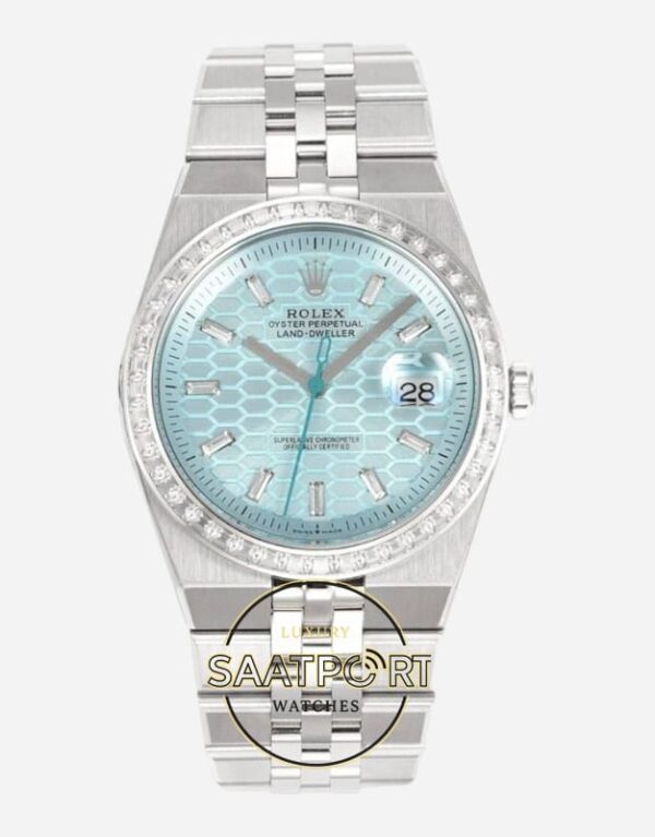 Rolex Land Dweller 127386TBR Clean Factory 40 mm Buz Mavisi 904L Jubilee 7135 Super Clone ETA