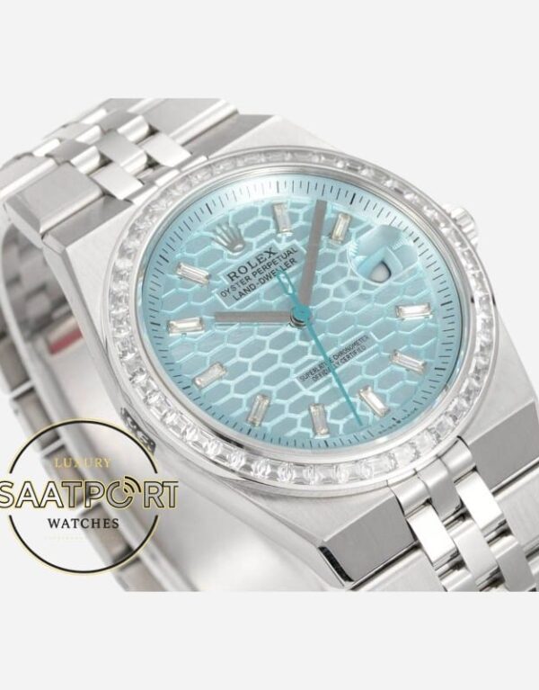 Rolex Land Dweller 127386TBR Clean Factory 40 mm Buz Mavisi 904L Jubilee 7135 Super Clone ETA