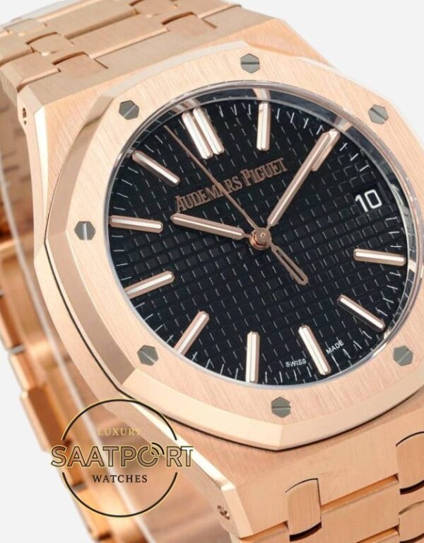 Audemars Piguet 15510OR Full Rose Case 41mm Black Dial DDF Factory 4302 Super Clone ETA
