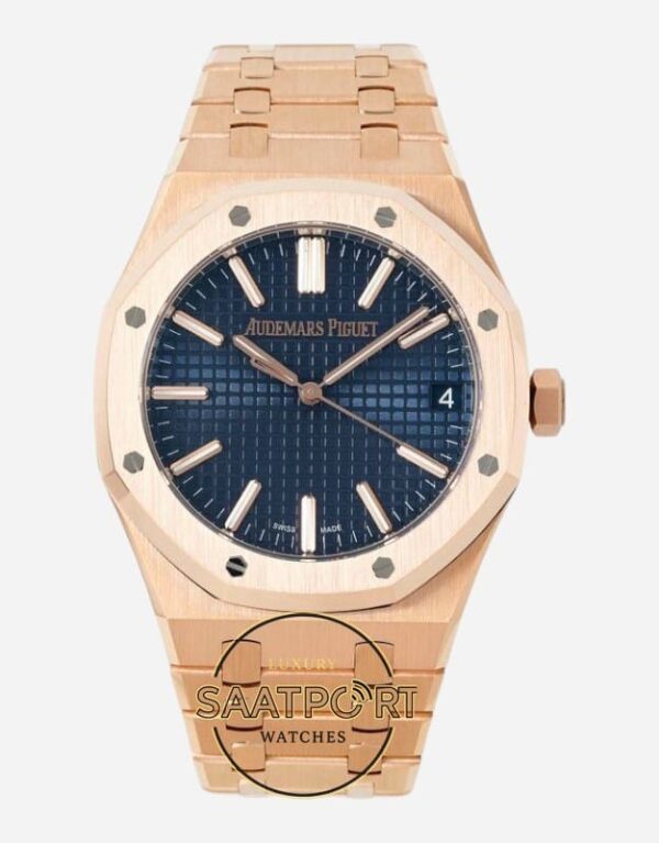 Audemars Piguet 15510OR Full Rose Case 41mm Blue Dial DDF Factory 4302 Super Clone ETA1