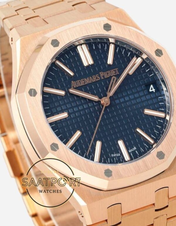 Audemars Piguet 15510OR Full Rose Case 41mm Blue Dial DDF Factory 4302 Super Clone ETA1