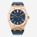 Audemars Piguet 15510OR Rose Kasa 41mm Mavi Deri Kayış DDF Factory 4302 Super Clone ETA