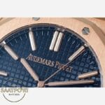 Audemars Piguet 15510OR Rose Kasa 41mm Mavi Deri Kayış DDF Factory 4302 Super Clone ETA