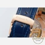 Audemars Piguet 15510OR Rose Kasa 41mm Mavi Deri Kayış DDF Factory 4302 Super Clone ETA