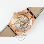 Audemars Piguet 15510OR Rose Kasa 41mm Mavi Deri Kayış DDF Factory 4302 Super Clone ETA