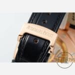 Audemars Piguet 15510OR Rose Kasa Deri Kordon 41mm Siyah Kadran DDF Factory 4302 Super Clone ETA