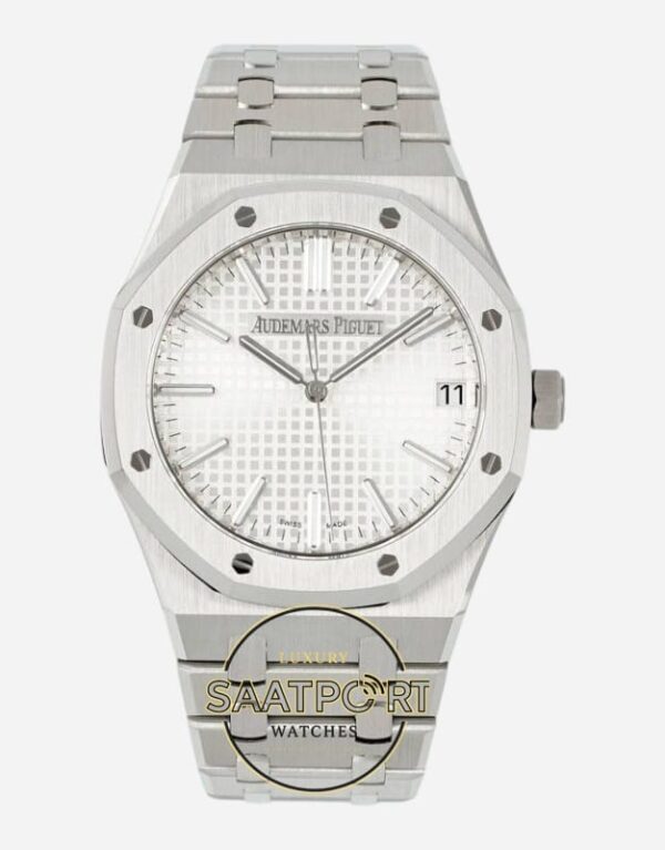 Audemars Piguet 15510ST Beyaz Kadran 41mm Çelik Kasa DDF Factory 4302 Super Clone ETA