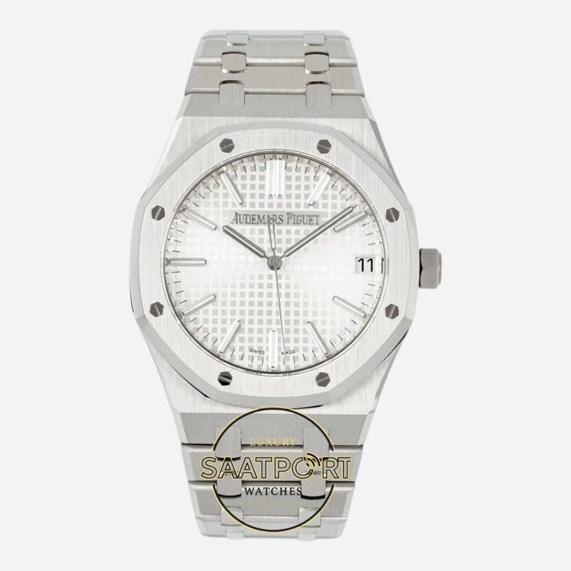 Audemars Piguet 15510ST Beyaz Kadran 41mm Çelik Kasa DDF Factory 4302 Super Clone ETA (1) Audemars Piguet 15510ST Beyaz Kadran 41mm Çelik Kasa DDF Factory 4302 Super Clone ETA
