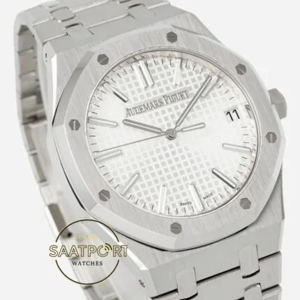 Audemars Piguet 15510ST Beyaz Kadran 41mm Çelik Kasa DDF Factory 4302 Super Clone ETA