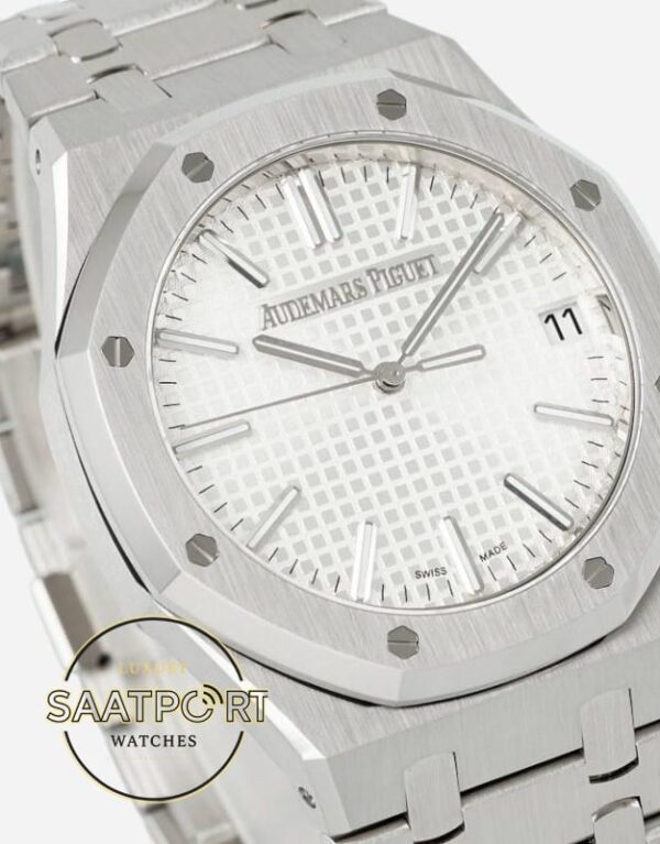 Audemars Piguet 15510ST Beyaz Kadran 41mm Çelik Kasa DDF Factory 4302 Super Clone ETA