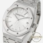 Audemars Piguet 15510ST Beyaz Kadran 41mm Çelik Kasa DDF Factory 4302 Super Clone ETA