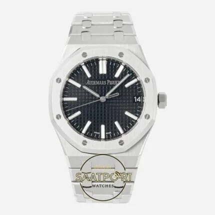 Audemars Piguet 15510ST Siyah Kadran 41mm Çelik Kasa DDF Factory 4302 Super Clone ETA