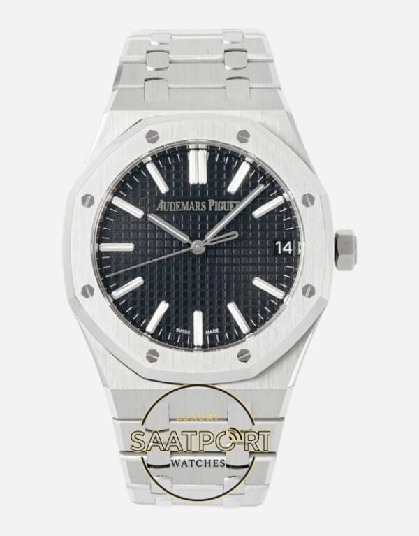 Audemars Piguet 15510ST Siyah Kadran 41mm Çelik Kasa DDF Factory 4302 Super Clone ETA