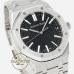 Audemars Piguet 15510ST Siyah Kadran 41mm Çelik Kasa DDF Factory 4302 Super Clone ETA