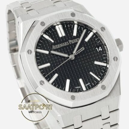 Audemars Piguet 15510ST Siyah Kadran 41mm Çelik Kasa DDF Factory 4302 Super Clone ETA