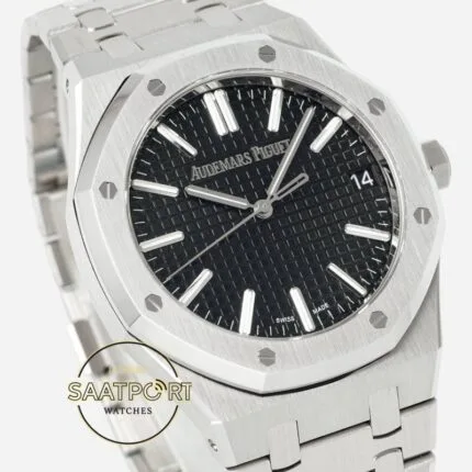 Audemars Piguet 15510ST Siyah Kadran 41mm Çelik Kasa DDF Factory 4302 Super Clone ETA