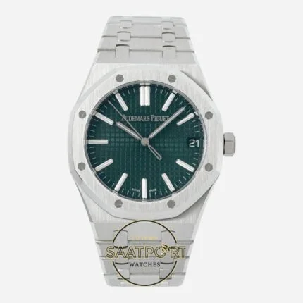 Audemars Piguet 15510ST Yeşil Kadran 41mm Çelik Kasa DDF Factory 4302 Super Clone ETA