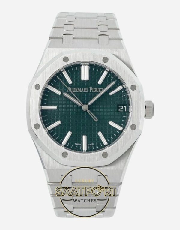 Audemars Piguet 15510ST Yeşil Kadran 41mm Çelik Kasa DDF Factory 4302 Super Clone ETA