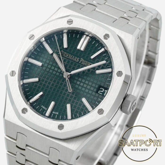 4302 Audemars Piguet 15510ST Yeşil Kadran 41mm Çelik Kasa DDF Factory 4302 ...