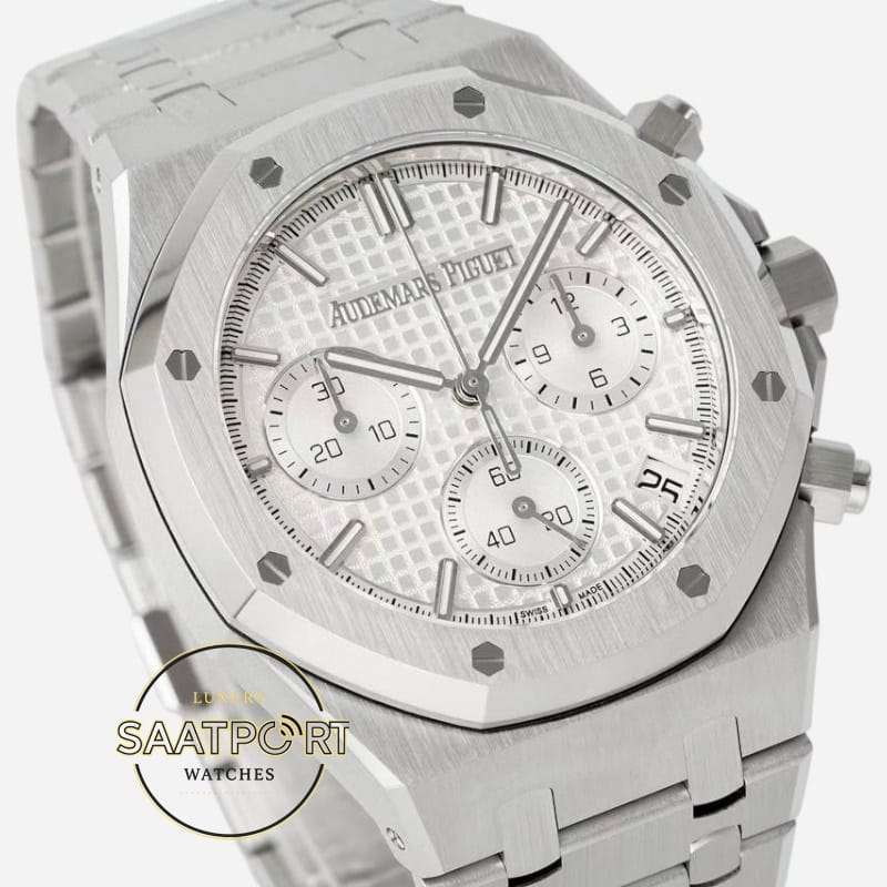 Audemars Piguet 26240ST Royal Oak 41mm White Dial DDF Factory 4401 Super Clone ETA