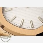 Patek Philippe Nautilus 57111R-001 Ddf Factory 40mm Rose Kasa Beyaz Kadran Super Clone ETA