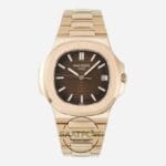 Patek Philippe Nautilus Ddf Factory 40mm Rose Kasa 57111R-001 Kahve Kadran Super Clone ETA