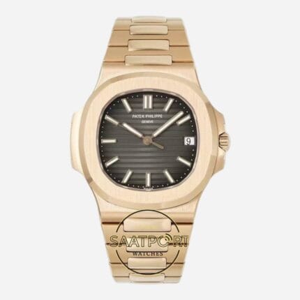 Patek Philippe Nautilus Rose 57111R-001 Ddf Factory 40mm Siyah Kadran Super Clone ETA