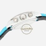 Rolex Daytona Buz Mavisi İskelet Kadran Taşlı Bezel Karbon 4130 Super Clone ETA