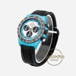 Rolex Daytona Turkuaz Beyaz Kadran 40mm Karbon Kasa 4130 Super Clone ETA