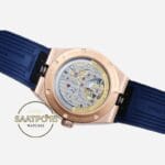 Vacheron Constantin Overseas Rose Kasa Tourbillon Mavi Kadran Super Clone ETA