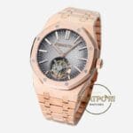 Audemars Piguet 26530OR Royal Oak Full Rose 41mm Gri Kadran 2950 Tourbillon Super Clone ETA