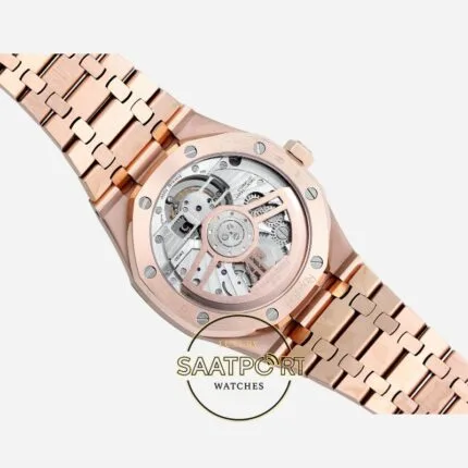 Audemars Piguet 26530OR Royal Oak Full Rose 41mm Gri Kadran 2950 Tourbillon Super Clone ETA
