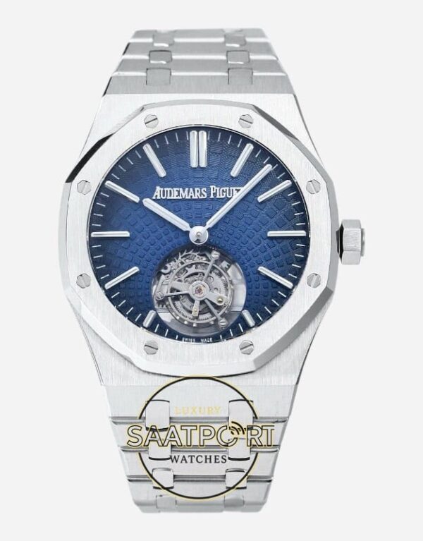 Audemars Piguet 26530ST Royal Oak Çelik Bezel 41mm Mavi Kadran 2950 Tourbillon Super Clone ETA