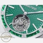 Audemars Piguet 26532IC Royal Oak Emerald Bezel 41mm Green Dial 2950 Tourbillon Super Clone ETA