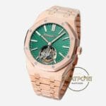 Audemars Piguet 26533OR Royal Oak Full Rose 41mm Yeşil Kadran 2950 Tourbillon Super Clone ETA
