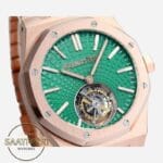 Audemars Piguet 26533OR Royal Oak Full Rose 41mm Yeşil Kadran 2950 Tourbillon Super Clone ETA