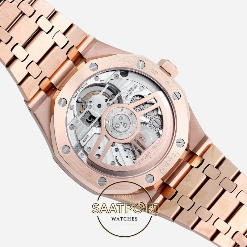 Audemars Piguet 26533OR Royal Oak Full Rose 41mm Yeşil Kadran 2950 Tourbillon Super Clone ETA