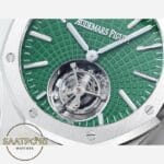 Audemars Piguet 26534TI Royal Oak Çelik Bezel 41mm Yeşil Kadran 2950 Tourbillon Super Clone ETA