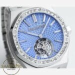 Audemars Piguet 26535PT Royal Oak Baget Bezel 41mm Light Blue Dial 2950 Tourbillon Super Clone ETA