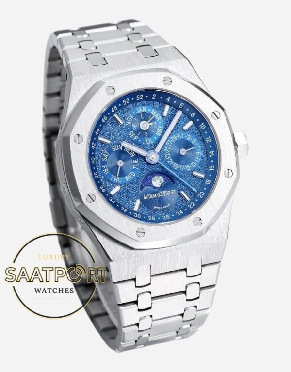 Audemars Piguet 26574BC Royal Oak John Mayer Çelik 41mm Mavi Kadran 5134 Super Clone ETA