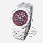 Audemars Piguet 26574BC Royal Oak Perpetual Calendar Çelik 41mm Bordo Kadran 5134 Super Clone ETA